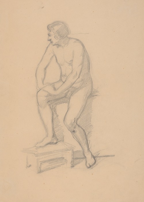 Sketch of the king figure for the painting ‘Death of Barbara Radziwiłł’