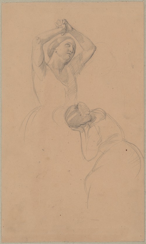 Sketch of two female figures to the painting ‘Martyrdom of St. Josaphat Kuntsevych’