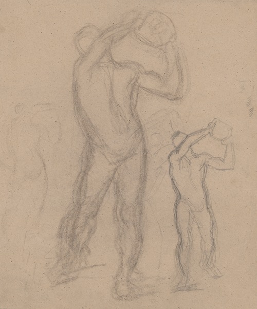 Sketches of male nude for the painting ‘Martyrdom of St. Matthias’
