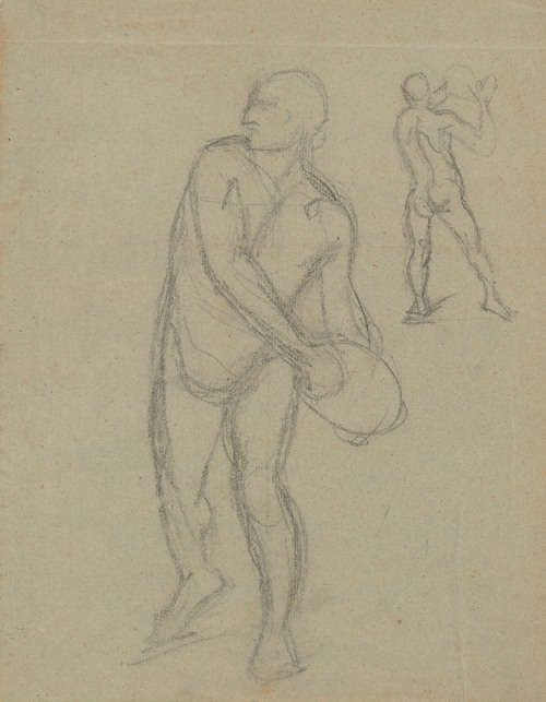 Sketches of two male nudes for the painting ‘Martyrdom of St. Matthias’