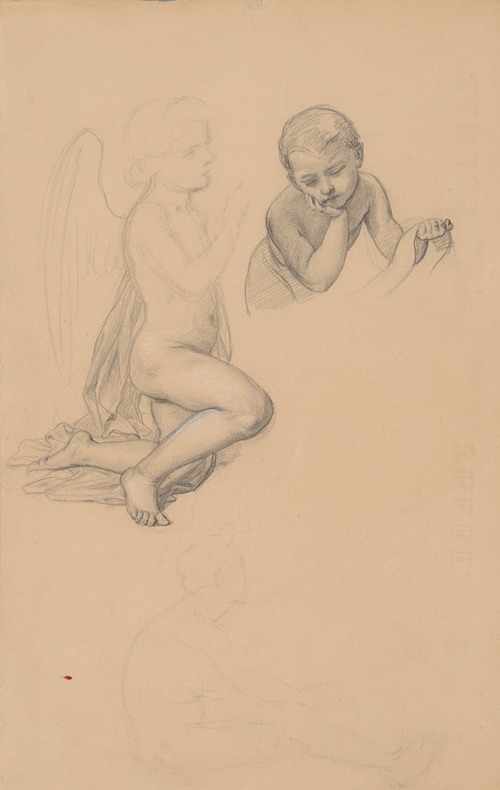 Studies of angels for the painting ‘The Immaculate Conception of the Blessed Virgin Mary’