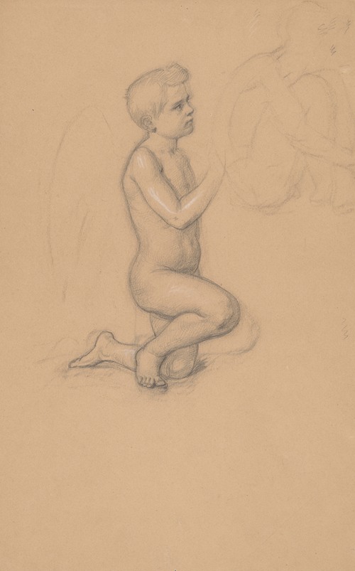 Study of angel for the painting ‘The Immaculate Conception of the Blessed Virgin Mary’