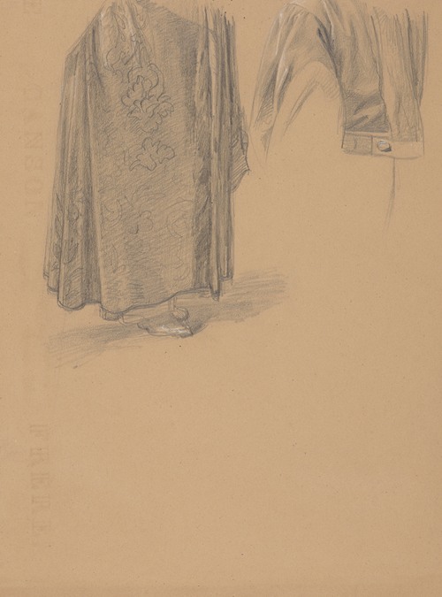 Study of robes of Jaśko of Tęczyn) for the painting ‘Queen’s Jadwiga’s Oath’