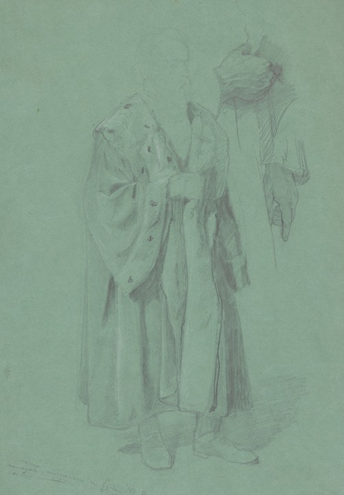 Study of the figure of King Sigismund for the painting ‘The Upbringing of Sigismund Augustus’