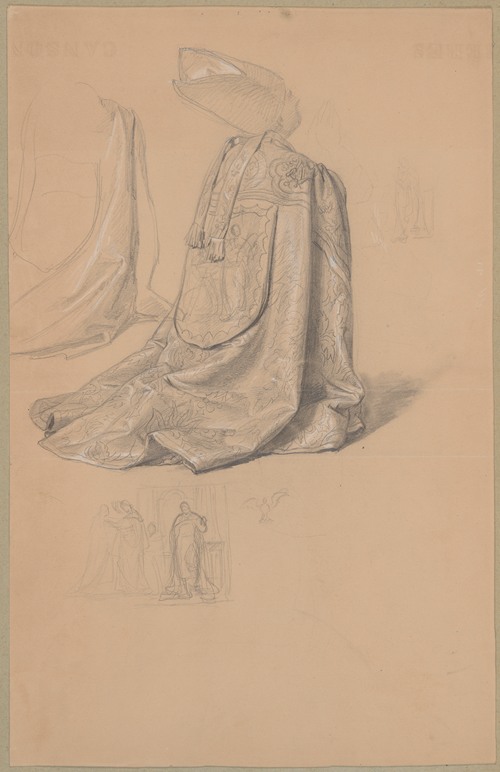 Study of the figure of Pius IX for the painting ‘The Immaculate Conception of the Blessed Virgin Mary’
