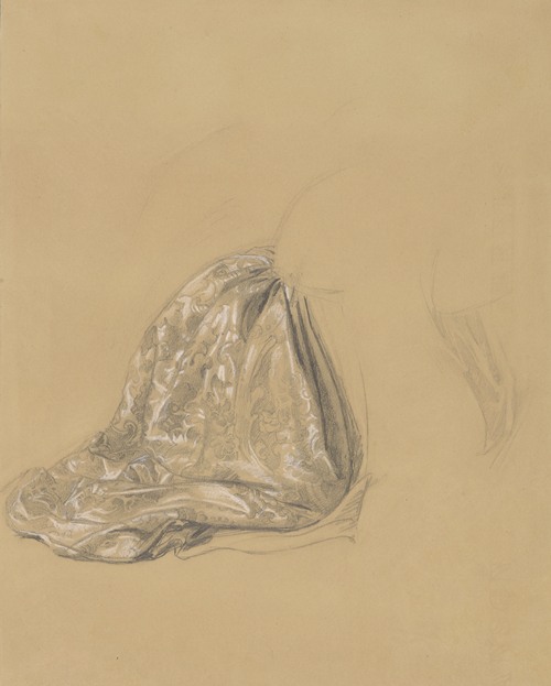 Study of the Kneeling Lady’s Dress for the Painting ‘The Upbringing of Sigismund Augustus’