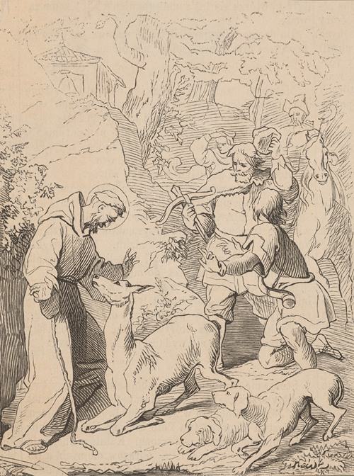 Św. Franciszek z Asyżu (1181 lub 1182 – 1226 Asyż) – Scena z życia św. Franciszka z Asyżu – Ocalenie Łani