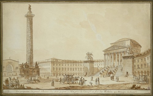 Projet d’un grand théâtre des Arts pour la réunion du Louvre aux Tuileries