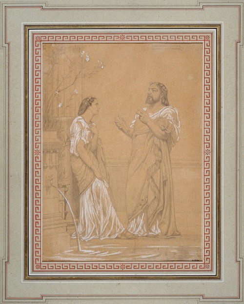 Portrait de Théophile Gautier et de Melle Favart en costumes romains