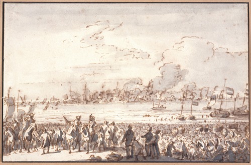L’arrivée d’un prince (Guillaume III ) sur la côte hollandaise (Lugt 2)