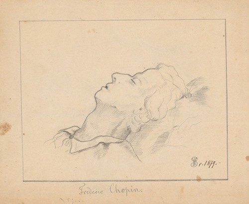 Copy of Teofil Kwiatkowski’s composition ‘Chopin on his deathbed’