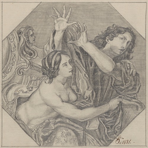 Copy of the painting by Carlo Cignani ‘Joseph and Potiphar’s Wife’ (1680)