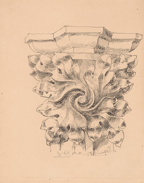 Copy of the shaft capital in the chancel of St Mary’s Church in Krakow