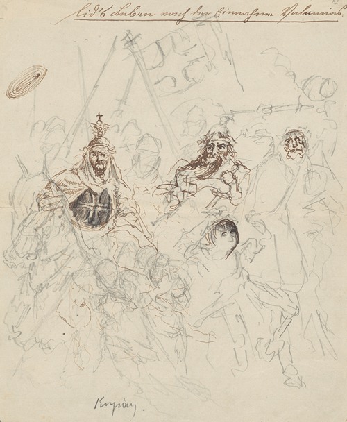 ‘The Teutonic Knights’. Illustration to the drama ‘Le Cid’ by Pierre Corneille