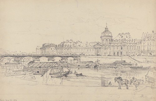 The Mint, Pont des Arts and L’Institut de France, Paris (1819)