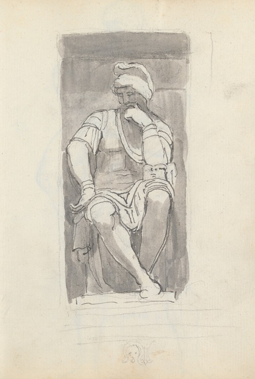 Lorenzo de’ Medici by Michelangelo, from the Tomb of Lorenzo de’ Medici, Church of San Lorenzo, Florence