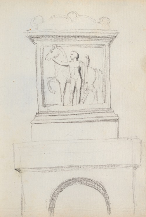 Suburban Tomb Monument with Marble Altar on Top, On the Road Between Rome and Tivoli