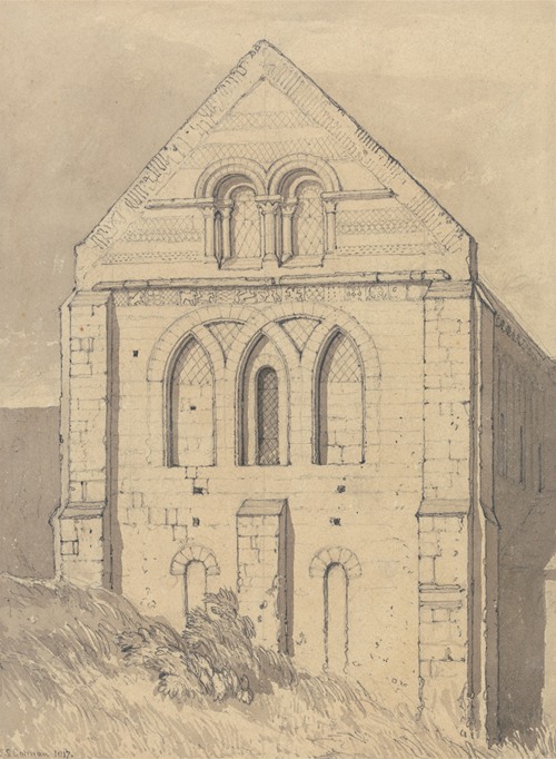 Church of Graville near Havre de Grace, Normandy; End of the North Transept