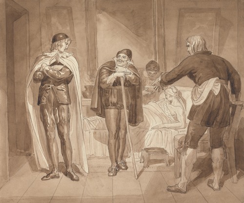 Gil Blas, While Practising Medicine under Dr. Sangrado, Encounters Dr. Cuchillo at the Bedside of the Grocer