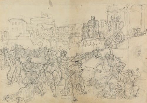 Sketch of Goths Entering Rome, from Shakespeare’s Play, Titus Andronicus