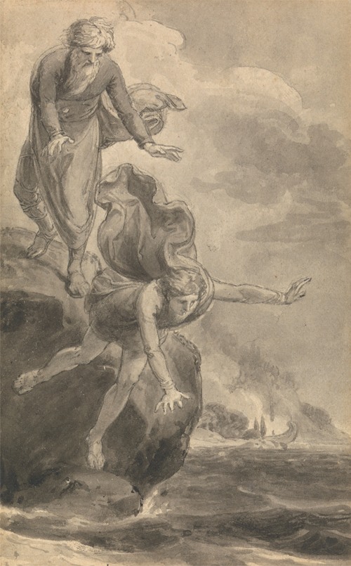One of Six Illustrations to Fenelon’s ‘The Adventures of Telemachus son of Ulysses’