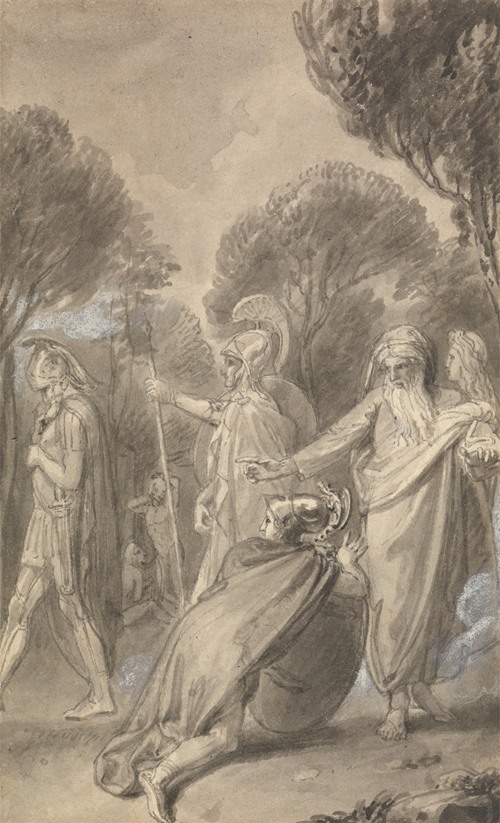 One of Six Illustrations to Fenelon’s ‘The Adventures of Telemachus son of Ulysses’
