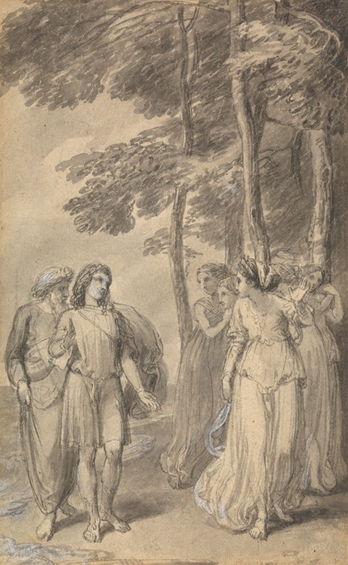 One of Six Illustrations to Fenelon’s ‘The Adventures of Telemachus son of Ulysses’