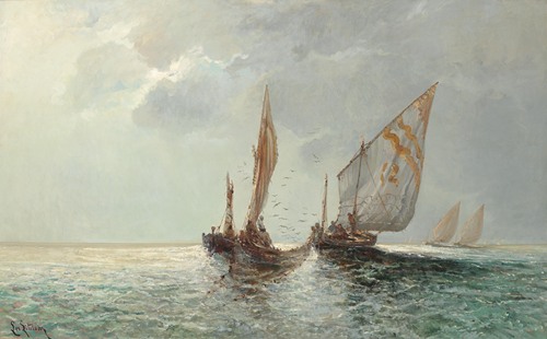Fishing Boats By The Coast