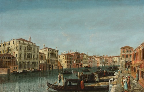 View Of The Grand Canal, Venice, At The Level Of The Pescheria And Of Palazzo Michiel Alle Colonne