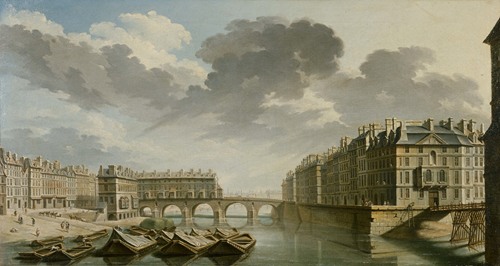 ▷ Painting Le Pont Neuf rive gauche by Dontu Grigore