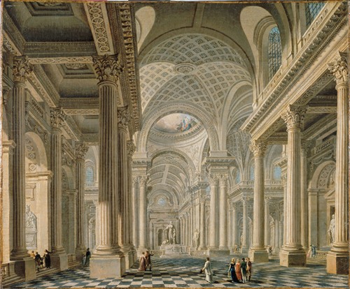 Intérieur de l’église de la Madeleine d’après le projet de Contant d’Ivry