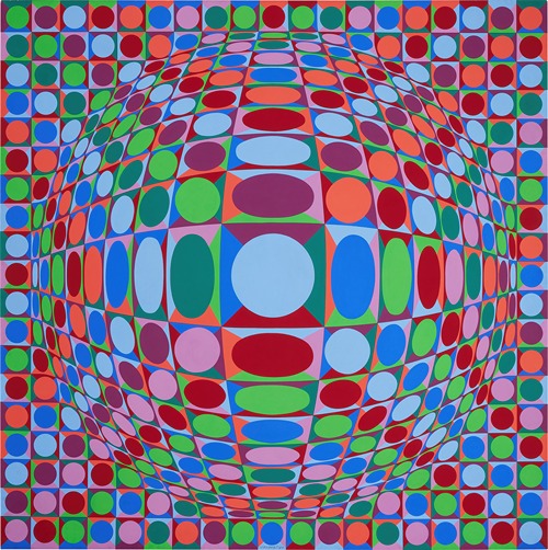 ALTAÏ II by Victor Vasarely - Artvee