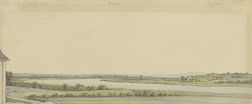 View from Rüsselsheim across the Main to Mainz and Hochheim, May 17