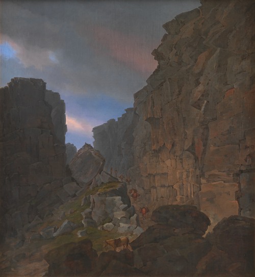 The Southern Entrance to Almannagiaa near Thingvalla in Iceland