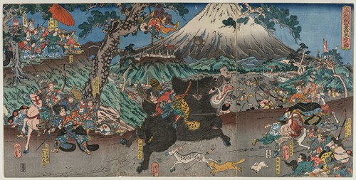 Picture of Minamoto no Yoritomo’s Hunt on the Slopes of Mount Fuji