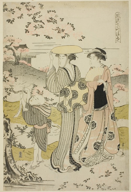 Ono no Komachi Visiting Kiyomizu Temple, from the series The Fashionable Seven Komachi (Furyu nana Komachi)