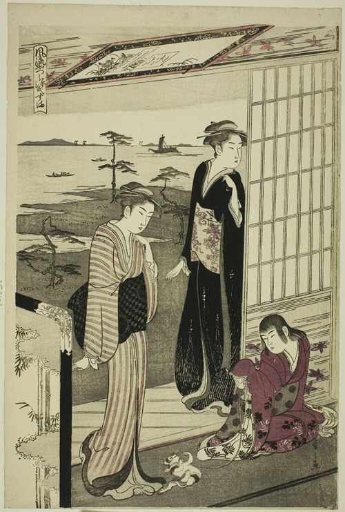 Suma, from the series ‘A Fashionable Parody of the Tale of Genji (Furyu yatsushi Genji)’
