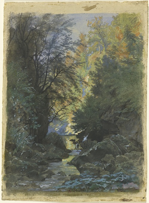 A Stream through a Dense Forest (1884)