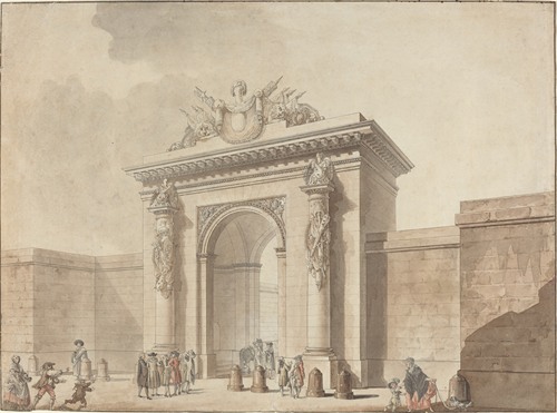 Portal of the Hôtel d’Uzès, rue Montmartre, Paris (1768 or 1784)