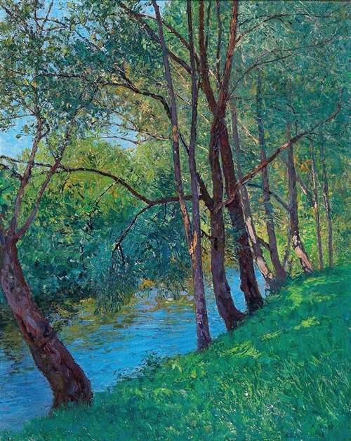 The Stream in the Au (on the Krems Lower Austria Krems,Danube) (1909)