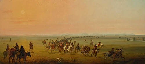 Caravan En Route [Sir William Drummond Stewart’s Caravan]