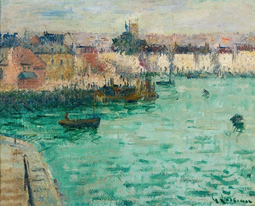 Le Chemin au bord de la rivière by Gustave Loiseau - Artvee