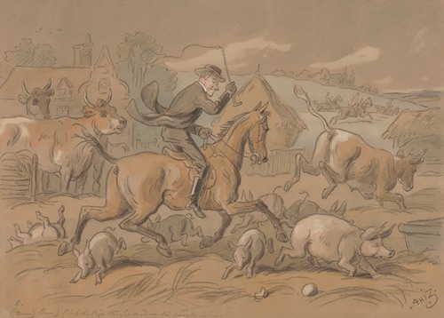 The Sporting Parson; ‘D-n — I Mean Conf-d That is ‘Bless the Pigs! They’re Mad – The Devil’s in ’em’