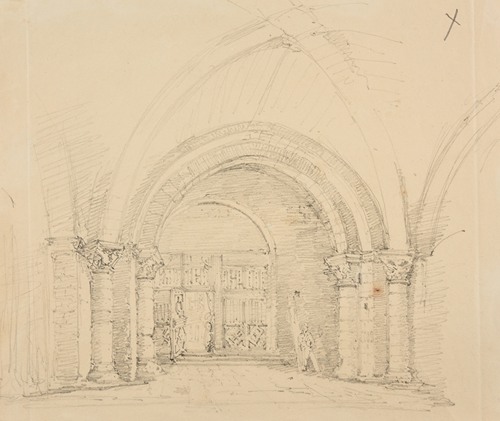 Intérieur du porche Nord de la cathédrale Notre-Dame-de-l’Annonciation du Puy-en-Velay