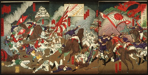 A Chronicle of the Subjugation of Kagoshima; Battle around Kumamoto Castle