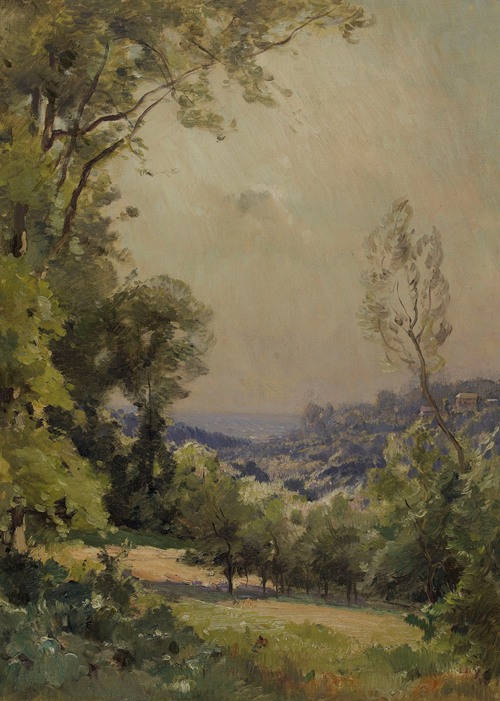 Paysage by Eugène Bourgeois - Artvee