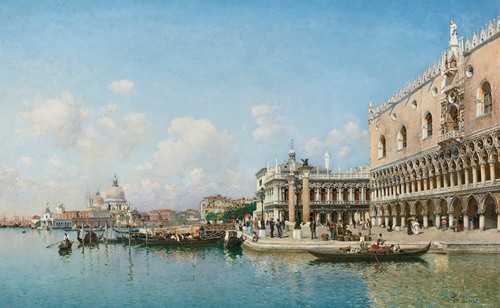The Doge’S Palace And Santa Maria Della Salute (1898)