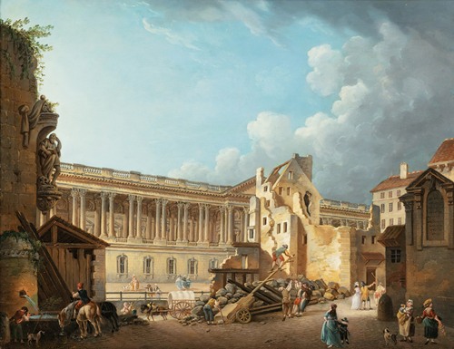 The Clearance Of The Louvre Colonnade, During The Demolition Of The Ruins Of The Hôtel Du Petit Bourbon