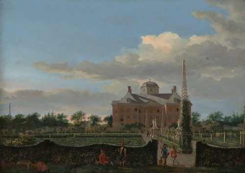 The Huis ten Bosch at The Hague and Its Formal Garden (View from the South)