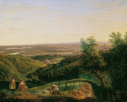 Blick auf Wien vom Krapfenwaldl (1834)